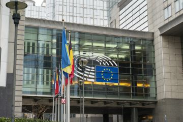 European Parliament building in Brussels, Belgium